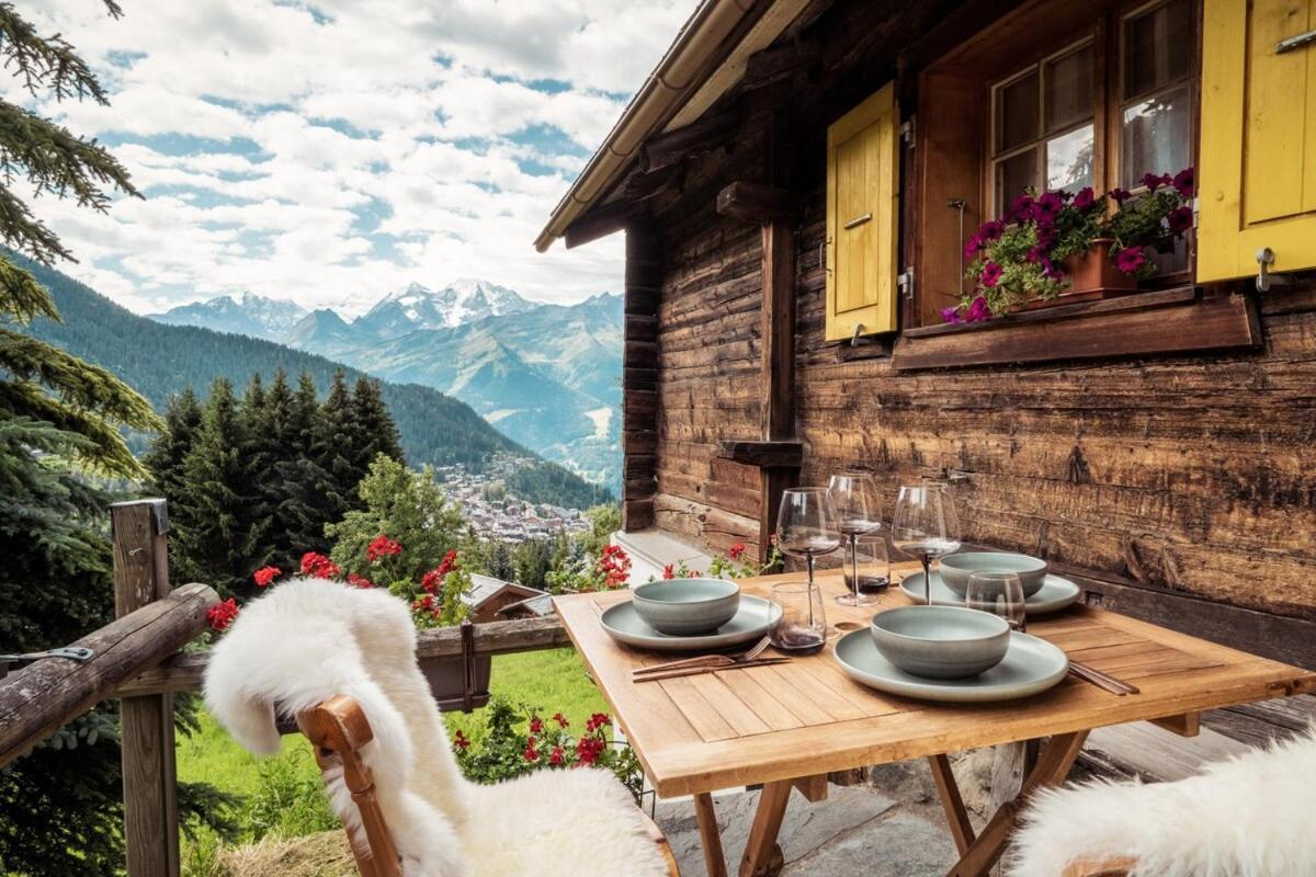 Cosy Chalet With Panoramic Views In Verbier Guest House Bagian luar foto