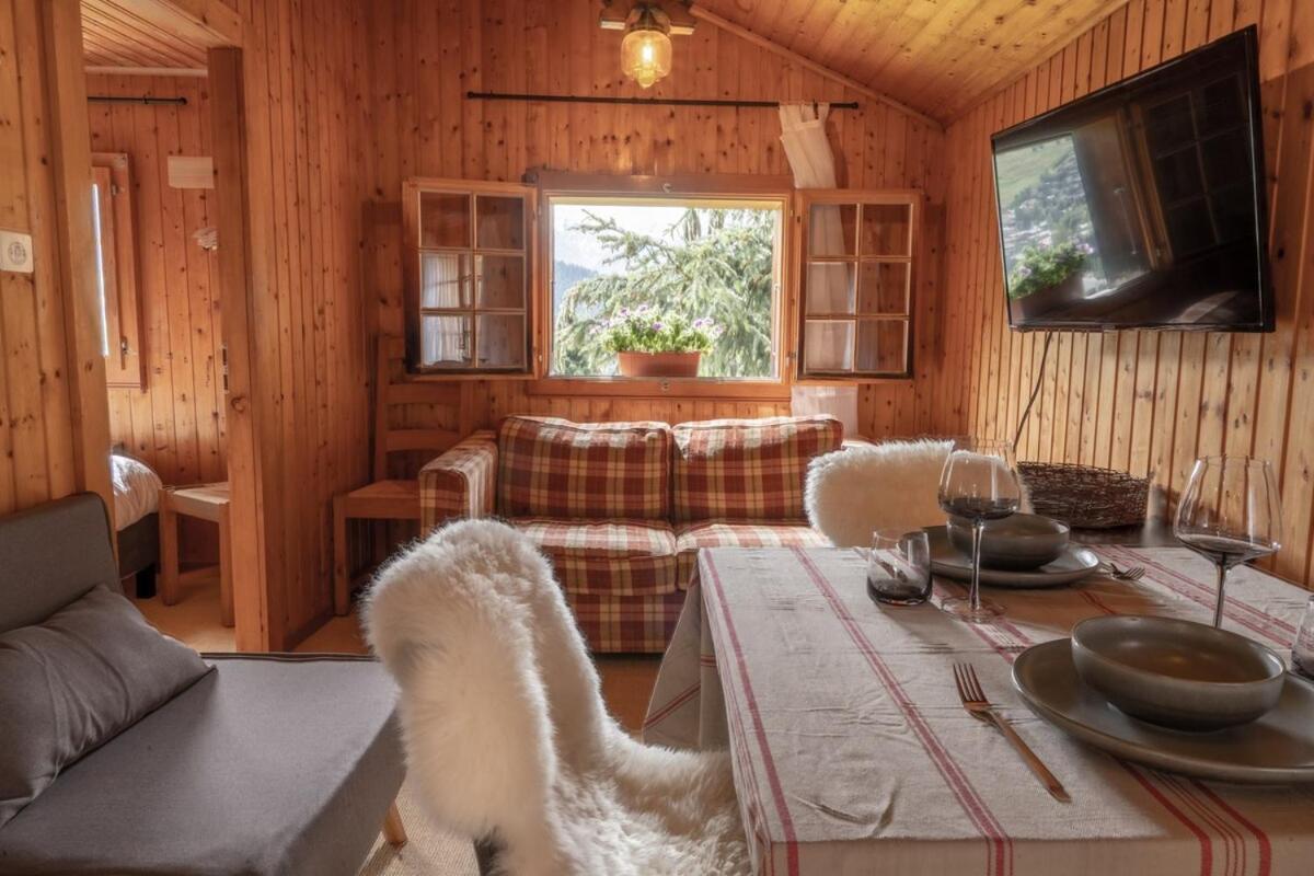 Cosy Chalet With Panoramic Views In Verbier Guest House Bagian luar foto